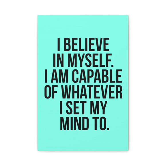 Inspirational Wall Art Believe In Myself Motivation Wall Decor for Home Office G